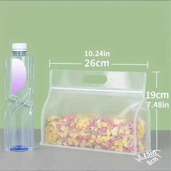FreshGuard Sacs de rangement | Réutilisables & Étanches | Ensemble de 5 | 26×19 cm & 30×23 cm