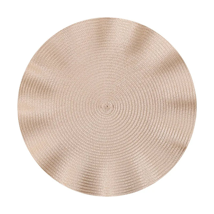 TAVOLIA Sets de 6 sous-assiettes | Rond Ø 36 cm | Design tressé | Lavable & Résistant à la chaleur | Bord froncé