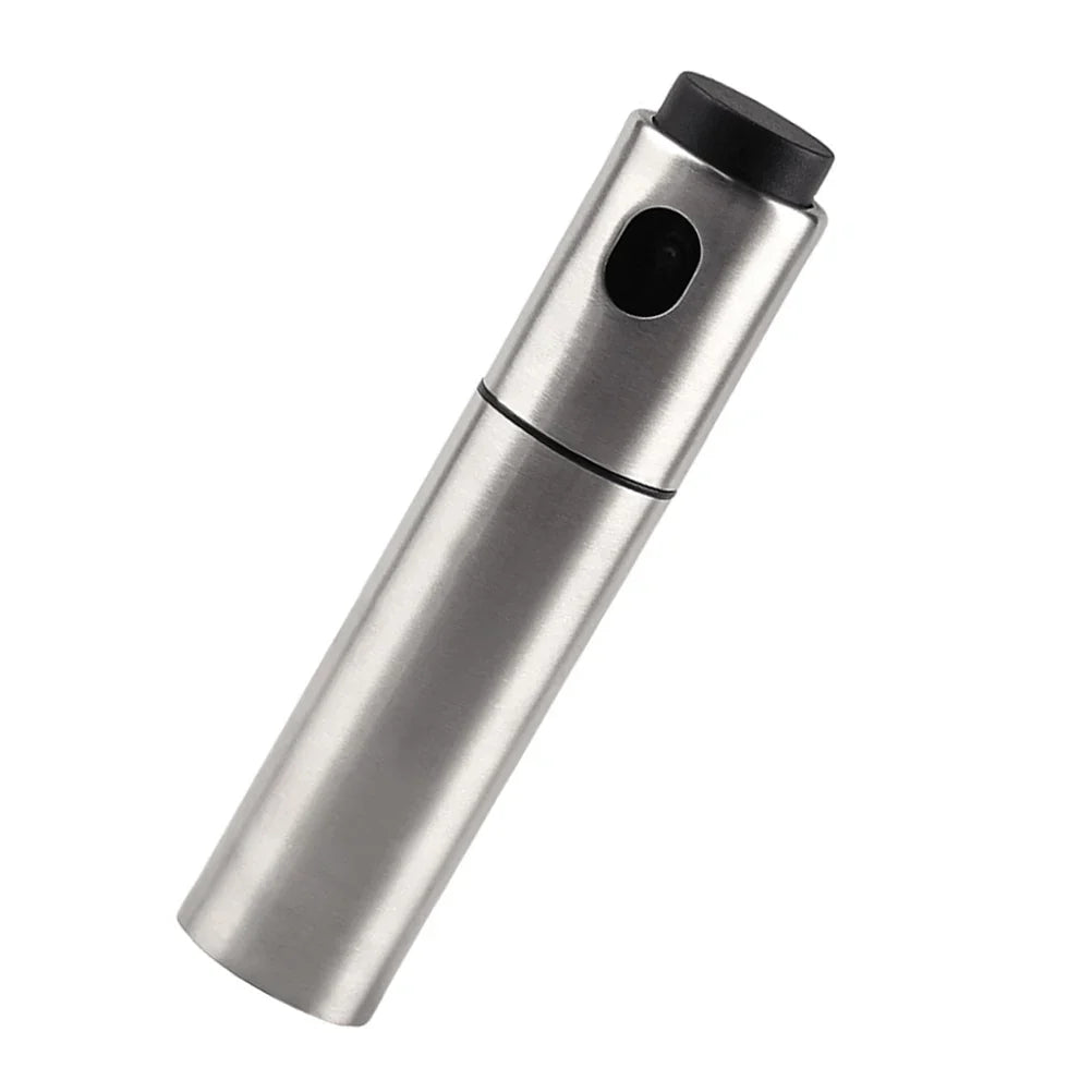 Pulvérisateur d'huile CULINARA FineMist | Flacon pulvérisateur en acier inoxydable de 100 ml | Pour huile, vinaigre & BBQ | Rechargeable & dosage fin
