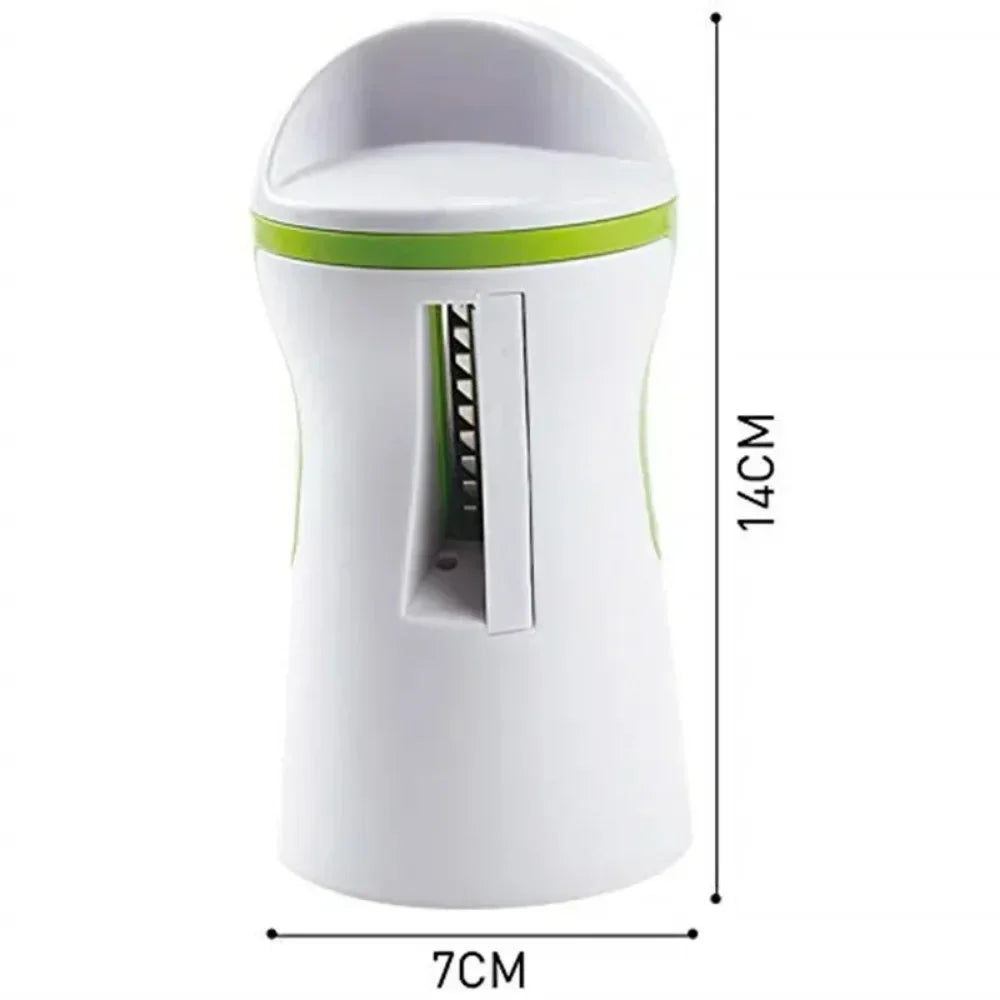VeggiTwist Spiralschneider | Pour légumes & fromage | Manuel & compact | Acier inoxydable & plastique sans BPA
