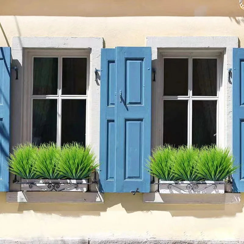 VERDEVA Plantes Vertes Artificielles | Ensemble de 2 | 7 branches par bouquet | Pour décoration intérieure et événements