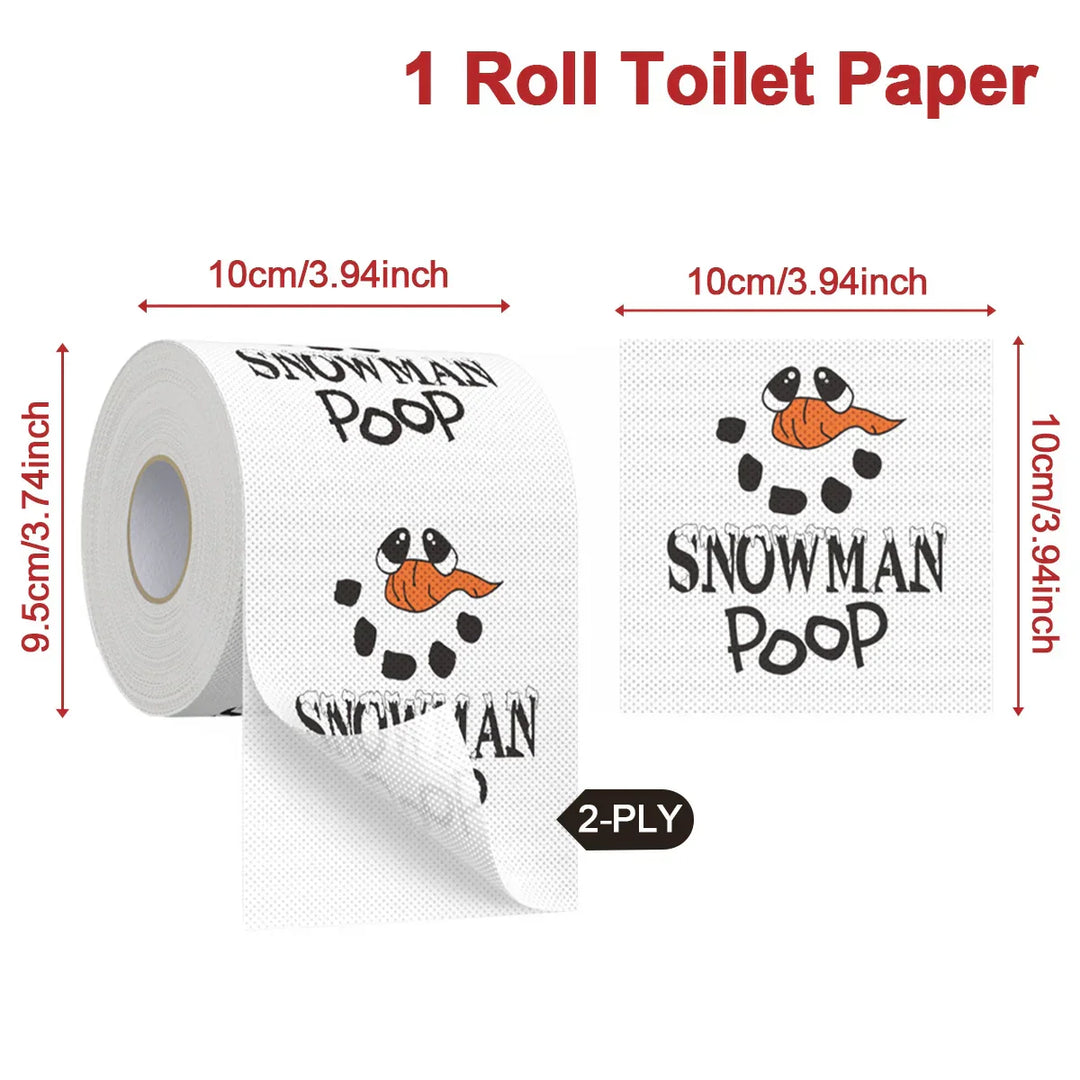 Papier toilette de Noël FestivaRoll | Papier à motif amusant | Bonne année 2026 | Décoration & fournitures de fête