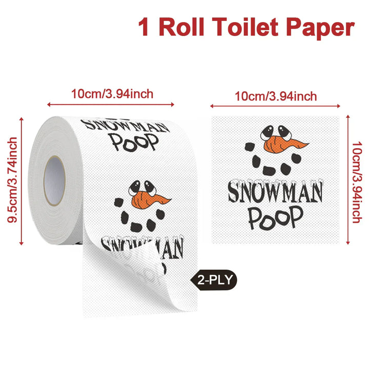 Papier toilette de Noël FestivaRoll | Papier à motif amusant | Bonne année 2026 | Décoration & fournitures de fête