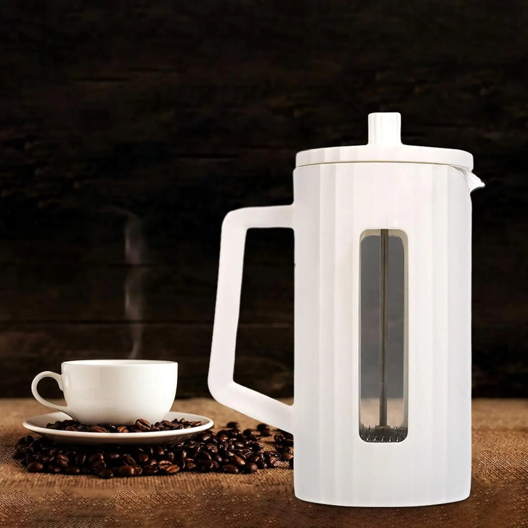 BrewVista | Presse Française à Café | 600 ml | Verre Borosilicate & Filtre en Acier Inoxydable | Pour la Maison & en Plein Air