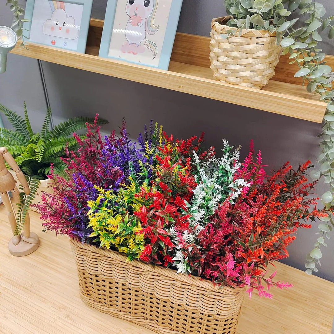 Florabell Ensemble de 12 Lavandes Artificielles | Plantes Artificielles pour Mariages, Vases, Couronnes & Décoration | Pour Intérieur & Extérieur