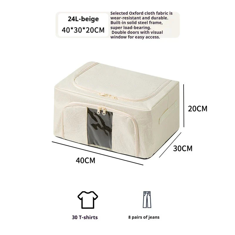 Boîte de rangement pliable | Grande capacité | Vêtements & couvertures