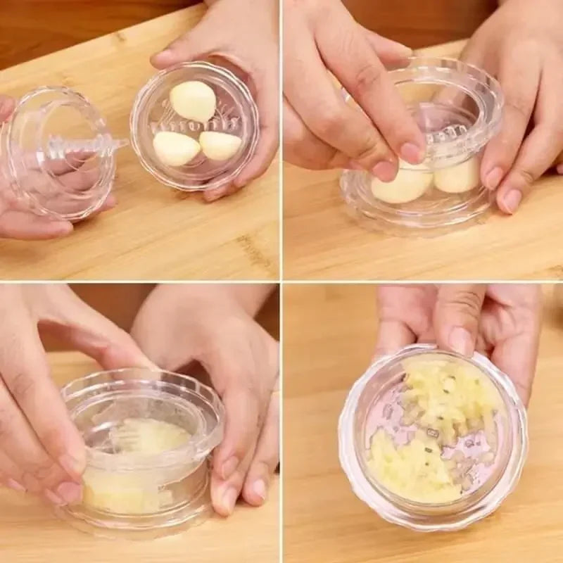 Twistico Hachoir à Ail | Manuel & Multifonctionnel | Compact & Pratique | Ø 7,5 cm
