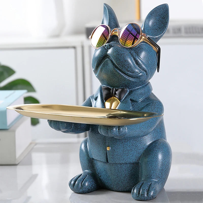 Décoratif en résine Bulldog Decodoggo | 26 cm | En résine | Élégant & Fonctionnel | Pour clés & petits objets