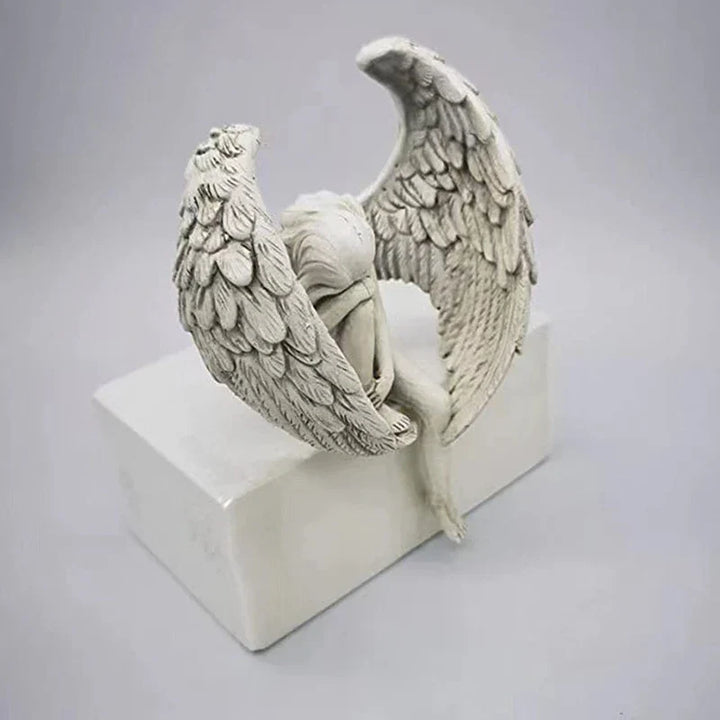 Figurine Angelique Harmony | Sculpture d'ange en résine | Décoration artisanale | Symbole de protection et d'amitié