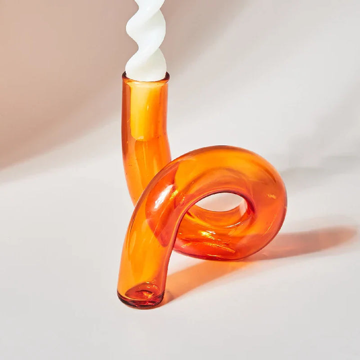 VetroLume | Vase en Verre Fait Main | Verre Borosilicaté Transparent | Vase Décorative Ø12 × H11 cm