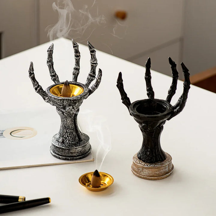 PhantomClaw | Porte-encens Main Fantôme | Décoration de Table Halloween | Ornement en Résine pour Intérieur & Extérieur