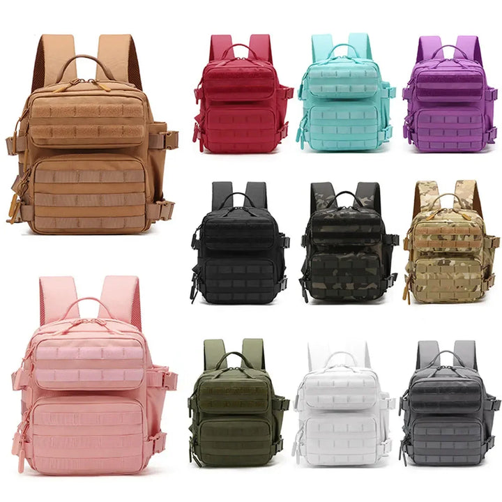 Tactivo Mini-Sac à Dos 9L | Sac à Dos MOLLE pour Activités de Plein Air | Compact & Résistant | Pour Randonnée, Camping & EDC