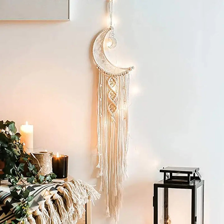 Tapis mural en macramé BohoLoom | 96×20 cm | Macramé fait main au style bohème