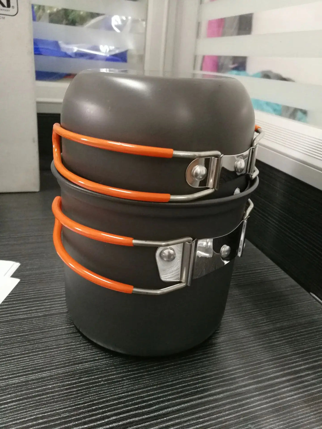 Trailvore CookLite Camping Set de Cuisine | Léger & Pliable | Casserole avec Couvercle | Inclus : Sac de Transport | Pour Randonnée, Trekking & Activités de Plein Air