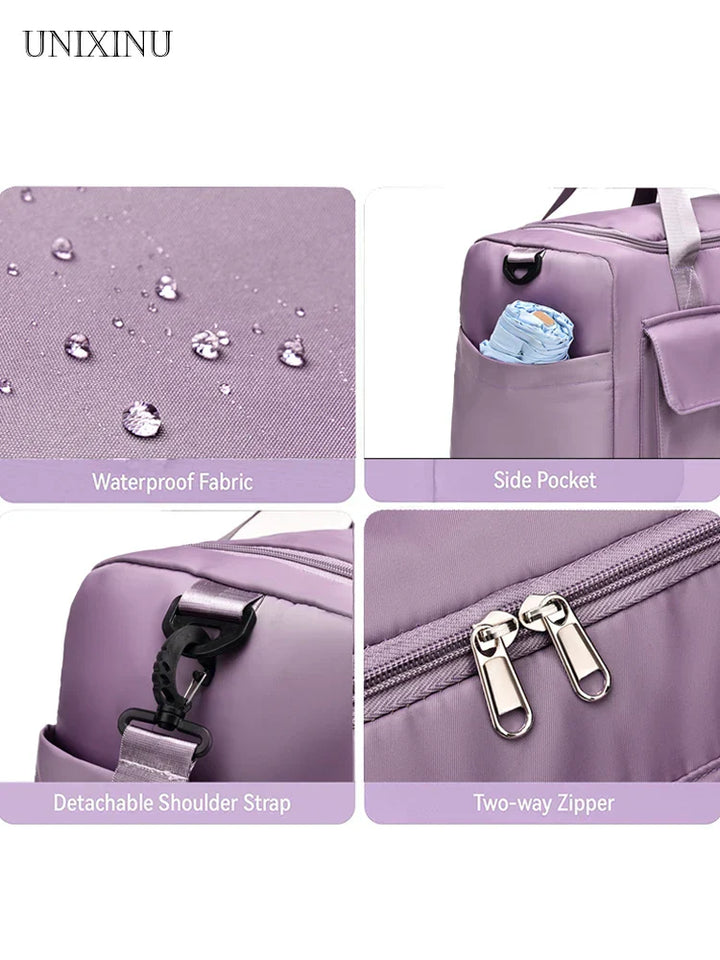 Sac de voyage Veyora WeekAir | Capacité de 35 L | Avec compartiment à chaussures et séparation humide/sèche | Pour les voyages en avion, le sport et les escapades de week-end