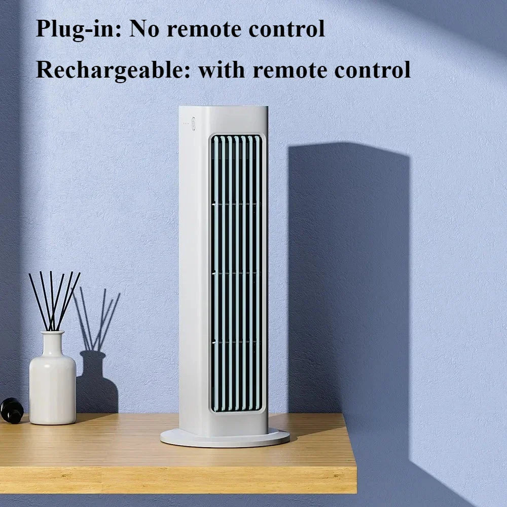 Ventilateur mural AeroSilence FlexFan | Ventilateur USB sans pales avec télécommande | 3 vitesses & mode oscillant | Batterie de 3000 mAh | Silencieux & moderne – pour bureau & maison