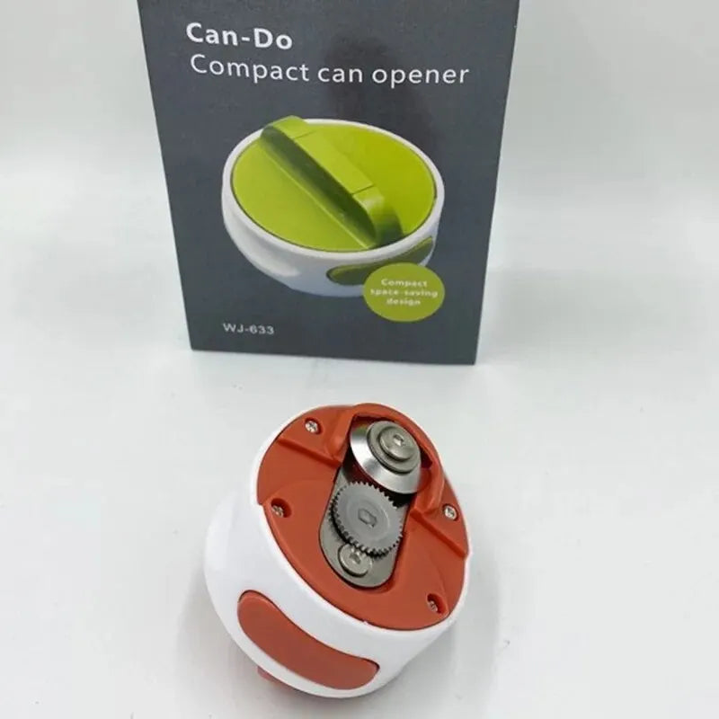 Twisto Ouvre-boîte Compact | Acier Inoxydable & Manuel | Économiseur d'Espace & Portable | Libération Facile