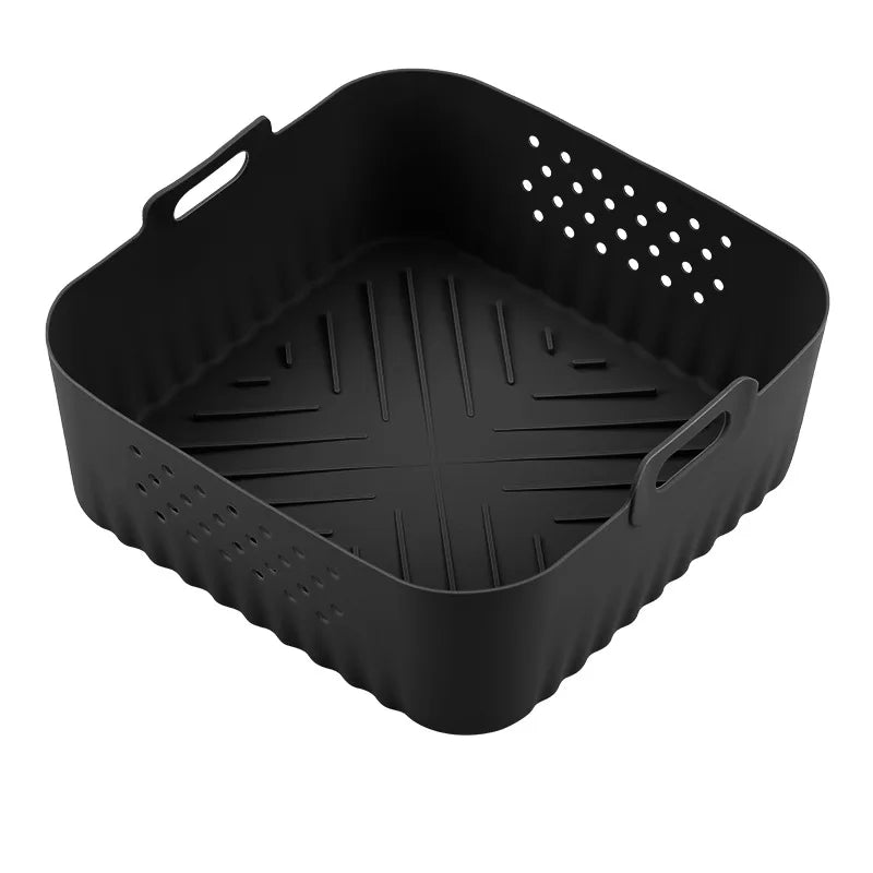 CrispEase | Insert en silicone pour friteuses à air chaud | Réutilisable & Antiadhésif | Ø 22,5 cm | Pour modèles de 5 à 8 QT