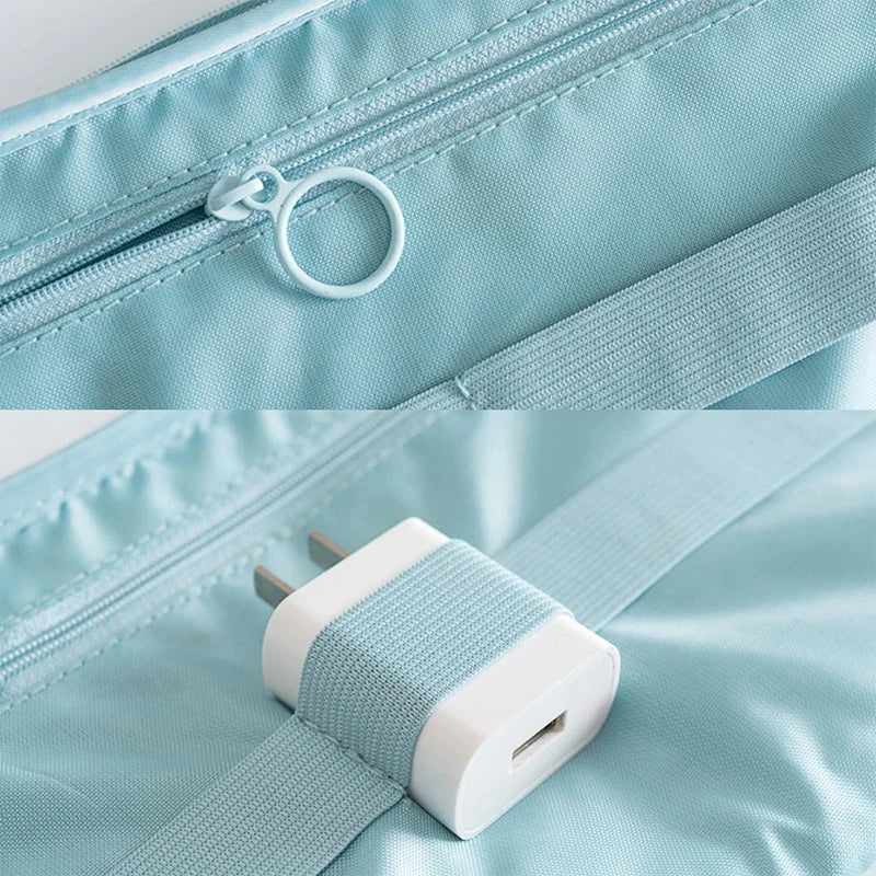 TechTasche Sac de câbles étanche | Organiseur électronique pour voyages | Compact & Robuste | Nylon 23x15cm
