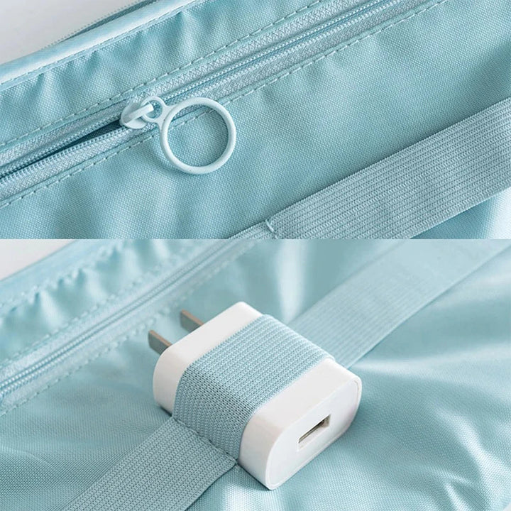 TechTasche Sac de câbles étanche | Organiseur électronique pour voyages | Compact & Robuste | Nylon 23x15cm