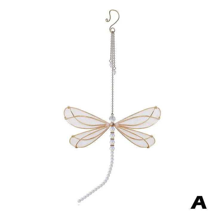 LumiFly | Attrape-lumière en cristal avec libellule | Mobile et déco | 15 × 15 cm