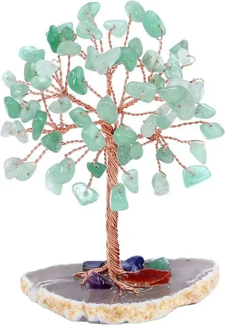 Arbre de Cristal Arbre de Vie | Décoration en Pierre Semi-Précieuse | Arbre de Chance & Feng Shui | 12 cm
