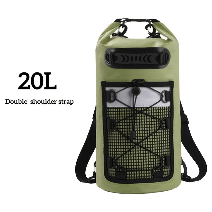 Sac étanche AQUARIX Motion | 10/20/30 L | Rolltop & bandoulière | Pour kayak, plage & trekking