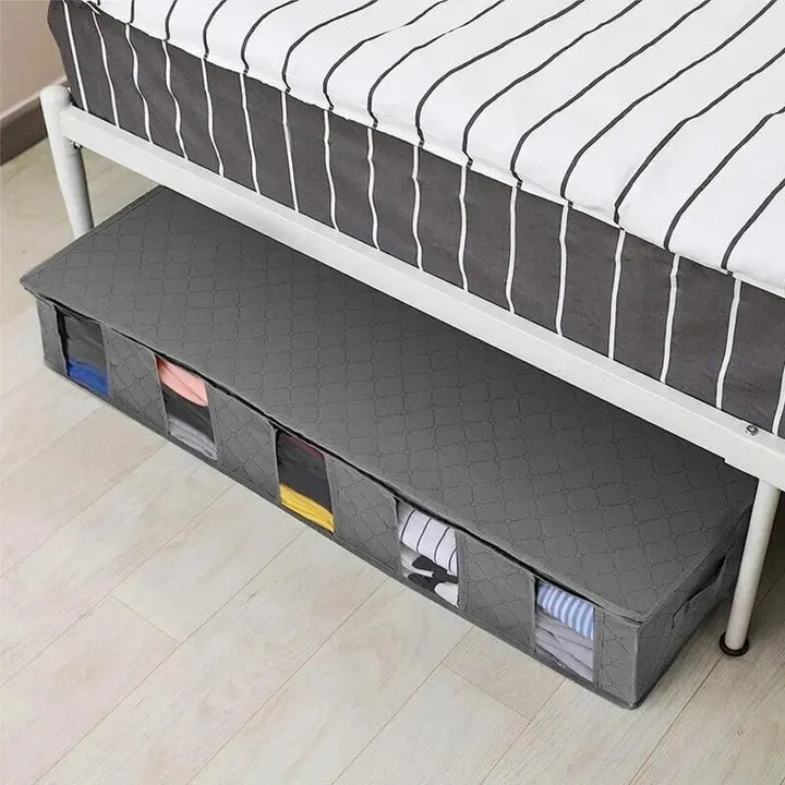 SpaceSaver Sac de rangement sous le lit | Pliable | Avec poignées | Non-tissé