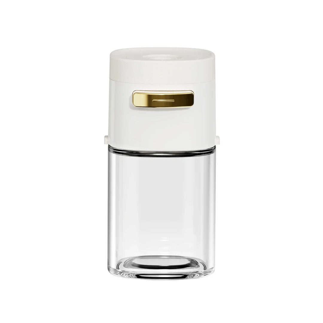 Distributeur de condiments en verre Dosario 180 ml | Fonction doseuse par pression | Salière/Sucrière/Poeivre | Hygiénique & Résistant à la chaleur
