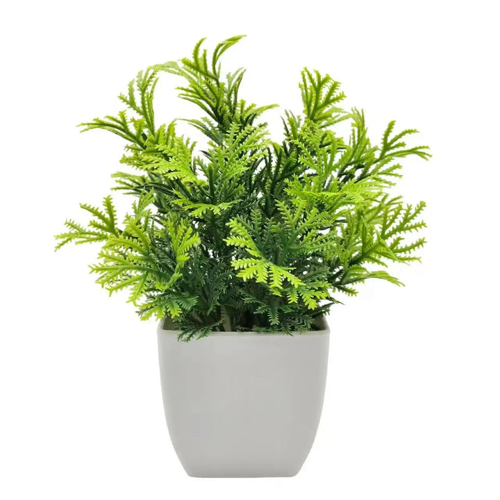 Plante artificielle Everliva en pot 16 cm | Toujours verte & sans entretien | Décoration pour salon, chambre, bureau & salle de bain