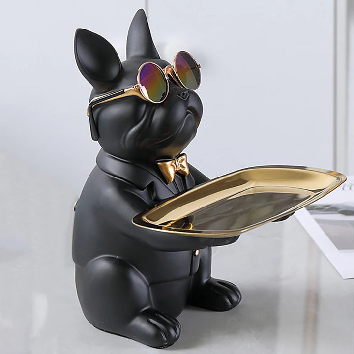 Décoratif en résine Bulldog Decodoggo | 26 cm | En résine | Élégant & Fonctionnel | Pour clés & petits objets