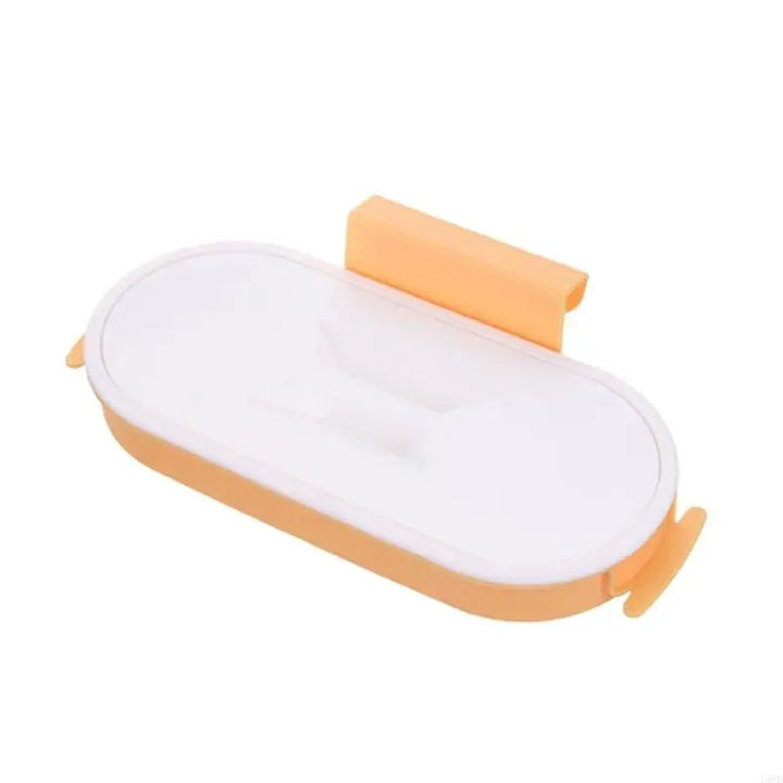 Support de sac poubelle Cleanuvo ClipBin | Avec couvercle et support en anneau | À suspendre aux portes de placard | Réutilisable et lavable