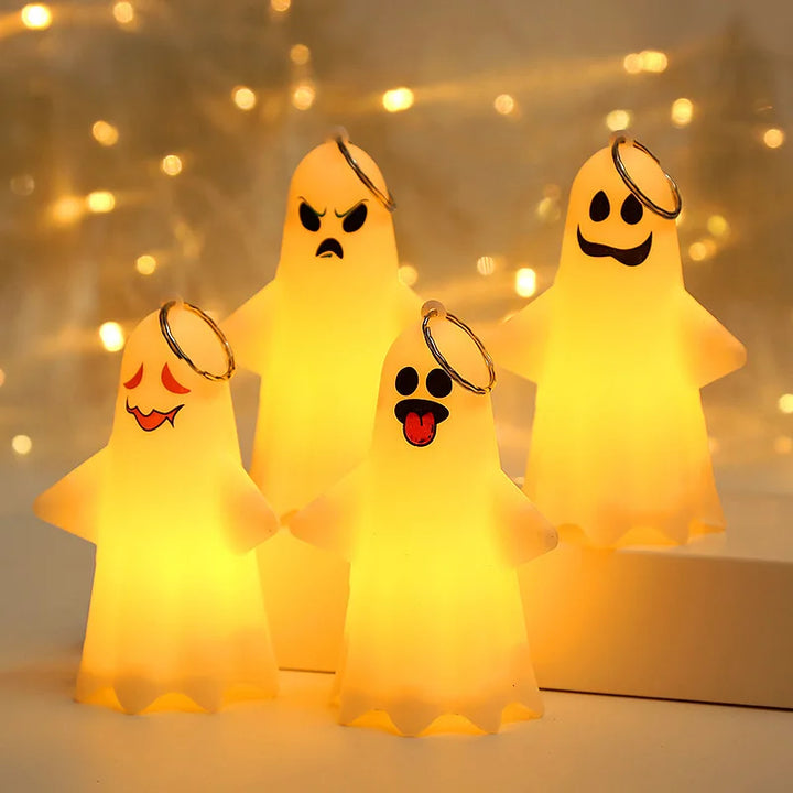 FrightLight Lampe Suspendue Halloween | LED Fantôme & Citrouille Lanterne | Décoration Effrayante et Belle