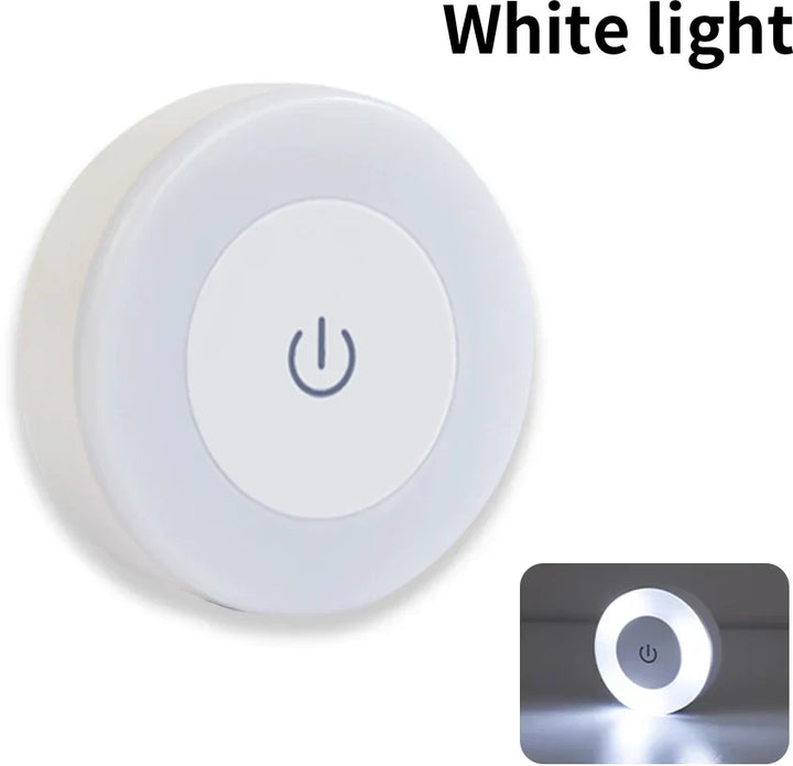 LumiTouch LED veilleuse | Magnétique & Rechargeable | Dimmable avec interrupteur tactile | 6 cm