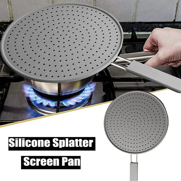 Couvercle anti-éclaboussures Sileva SafeSplash | Protection en silicone pour poêles et casseroles jusqu'à Ø28 cm | Résistant à la chaleur & multifonctionnel
