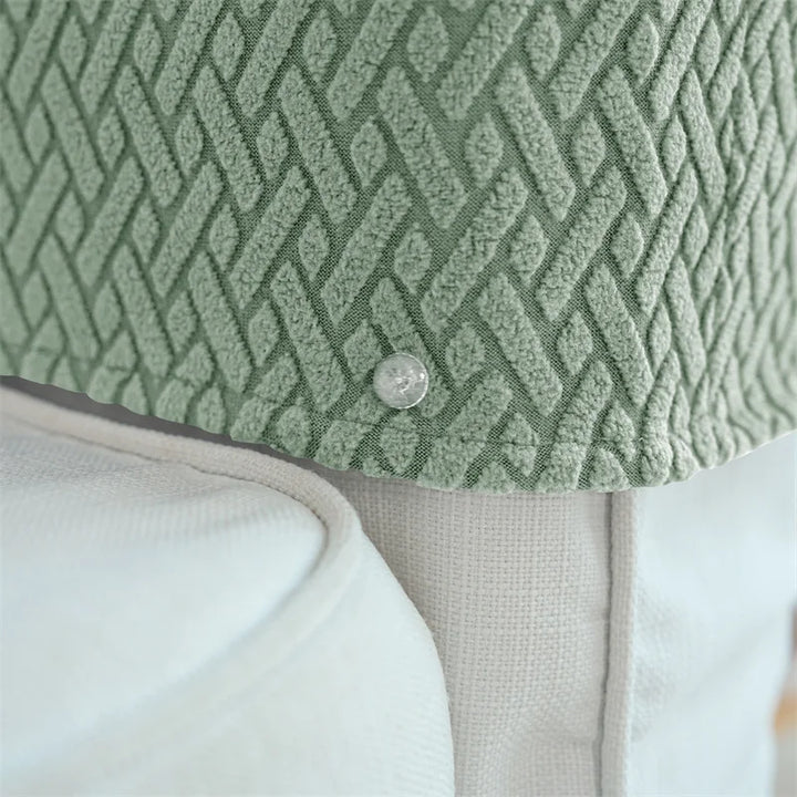 Ensemble de 2 housses de bras de fauteuil et de canapé Armluxe | Tissu jacquard | Protection contre la poussière et la saleté | Antidérapant et lavable