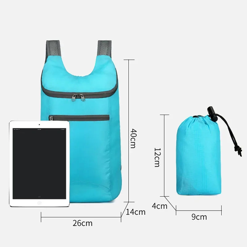 Sac à dos pliable "Treklino" | Imperméable & Ultra léger | Volume de 20L | 40x26x14 cm