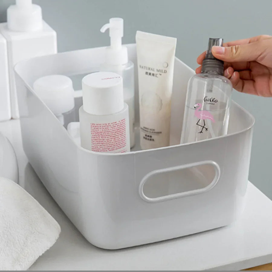 Boîte de rangement Orglino en PP | Empilable & Polyvalente | Pour la salle de bain, la cuisine, le maquillage & le bureau | En 3 tailles & 3 couleurs