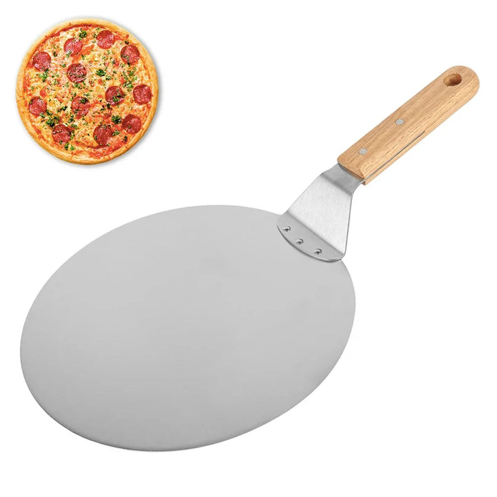 BakeLifter | Pelle à pizza avec poignée en bois | Antiadhésif & Léger | Pour pizza, pain & gâteaux | 16,5–30 cm