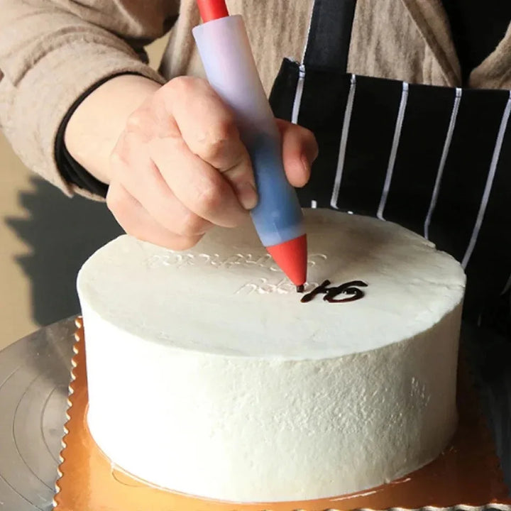 ChocoArt Stylo de Décoration | Stylo en Silicone pour Gâteaux, Chocolat & Sauces | Alimentaire