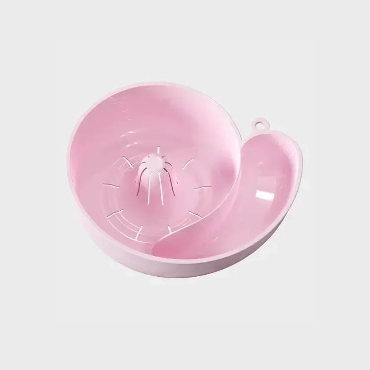 Corbeille à fruits design escargot 2-en-1 | Passoire & Presse-agrumes | Aide culinaire en plastique alimentaire