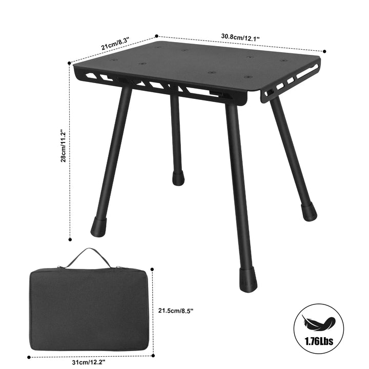 TrekFold Campinghocker | Ultra léger & Pliable | Aluminium | Multifonctionnel