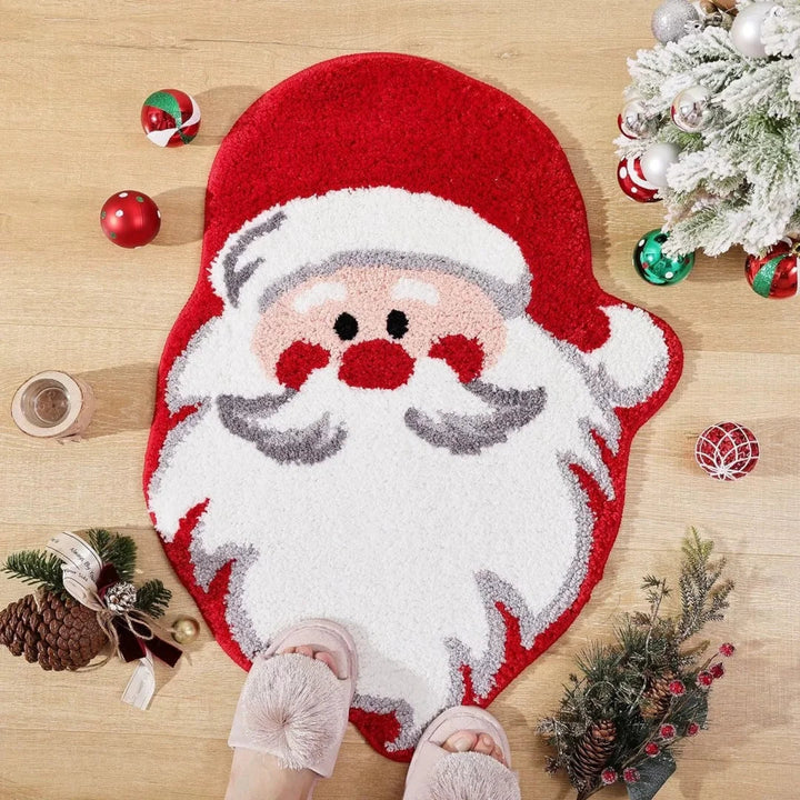 Tapis de Noël NordyPine | Antidérapant & Doux | Parfait pour la Salle de Bain, le Couloir & la Chambre | Décoration festive pour la Nouvelle Année