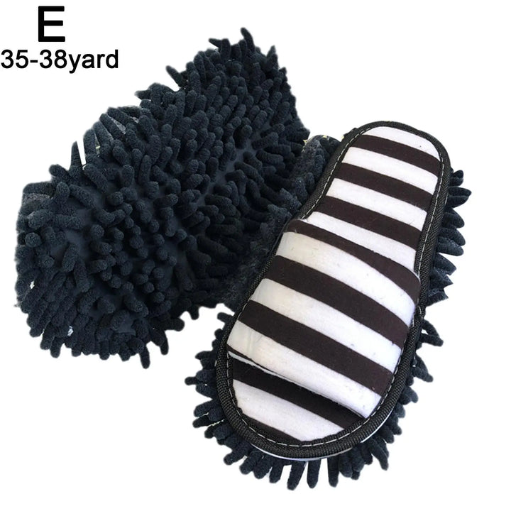 CleanSteps Chaussons en Microfibre | Chaussures 2-en-1 & Mop | Lavables & Antidérapants | Convient à tous les types de sols