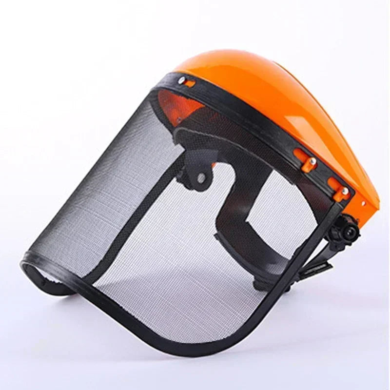 Casque de protection SafeCut | Protection en acier inoxydable pour le visage pour le jardin et la construction | Masque complet contre les éclaboussures et les chocs | 39×20 cm