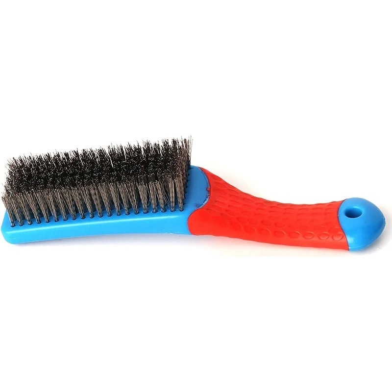 Brosse métallique METALGRIP en acier inoxydable | Extra robuste avec poignée ergonomique | Pour rouille, saleté et résidus de soudure
