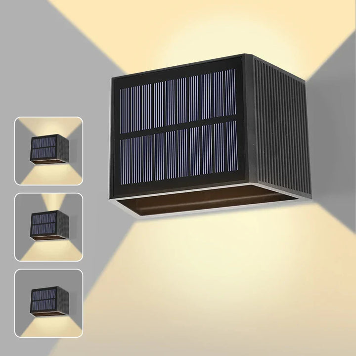 Applique Solaire SolaraBeam Flex | Blanc Chaud | IP65 Étanche | Angle de Lumière Réglable