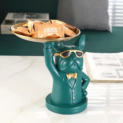 Décoratif en résine Bulldog Decodoggo | 26 cm | En résine | Élégant & Fonctionnel | Pour clés & petits objets