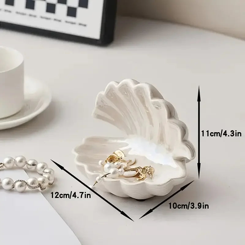 Schmuckschale MarinaShell | Mini Design Coquillage | Céramique | Plateau à bijoux et décoratif