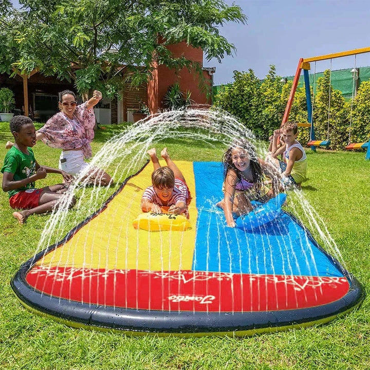 AquaRush Toboggan Aquatique | Toboggan Gonflable avec Fonction Sprinkler | Pour Jardin & Extérieur | Amusement Estival pour Enfants